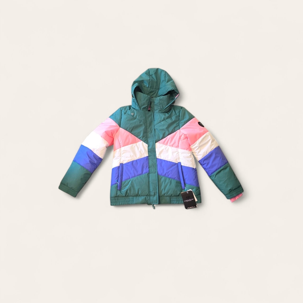 NWT Obermeyer Ski Jacket Waterproof Jacqueline Coat Sz 12 L - Picture 2 of 9